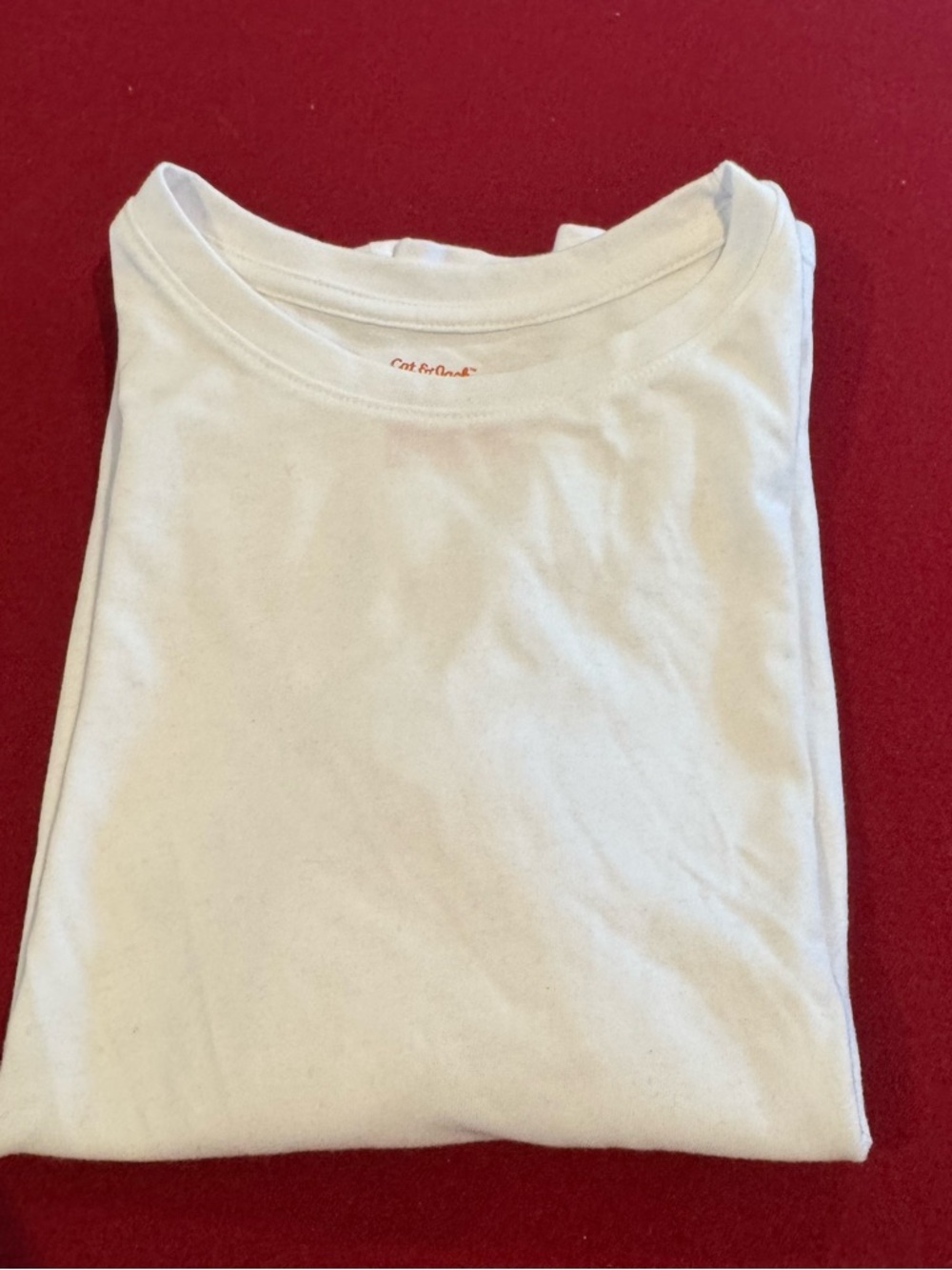 Long Sleeve Cat & Jack White Tee Size 10/12